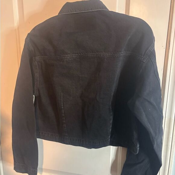 ETICA - RIVE WORKWEAR denim JACKET IN OBSIDIAN-BLACK size xs NWT - Picture 6 of 6